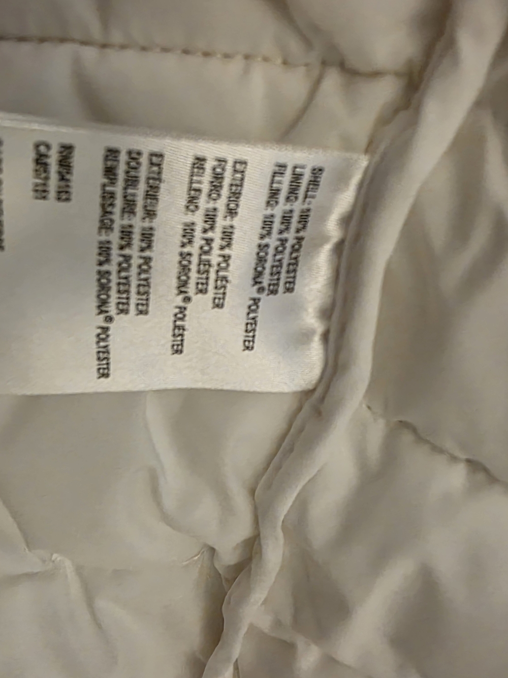 Calvin Klein White Quilted Hooded Puffer Jacket - Picture 5 of 7